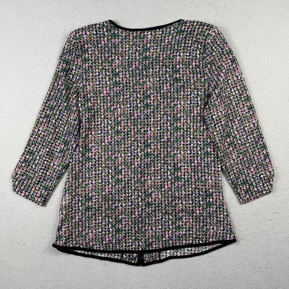 Paola Poggi Italy Knit Jacket Women’s 34 Multicolor Long Sleeve Round Neck - Picture 16 of 16